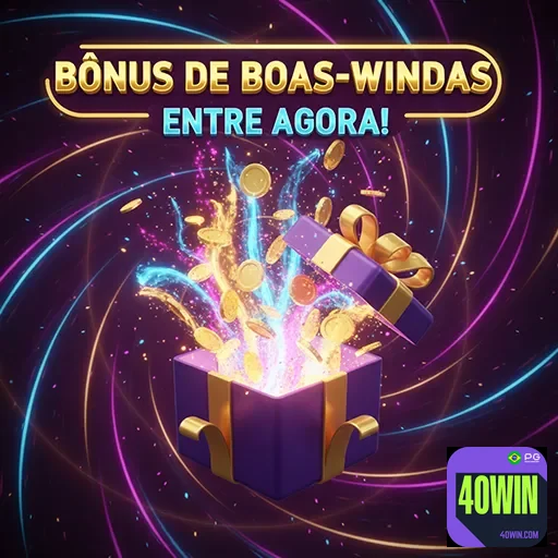 Imagem promocional de bônus no site 40win, destacando uma oferta especial do arquivo 40win-Bonus06